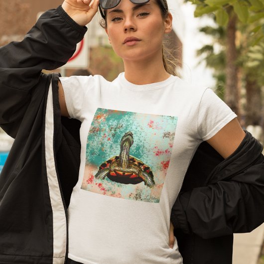 T-shirt Oeuvre Abstraite de tortue
