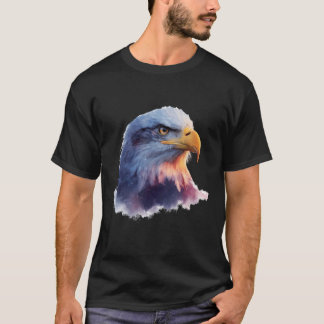 T-shirt Œuvre d'art amateur d'animaux aigle faune graphiqu