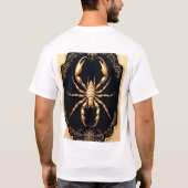 T-shirt Œuvre d'art araignée dorée de luxe (Dos)