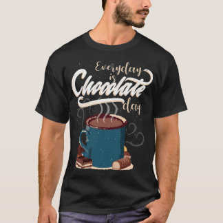 T-shirt Œuvre d'art au chocolat chaud pour la journée du c