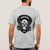 T-shirt Œuvre d'art de crâne ailé (Dos)