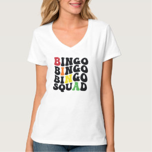 T-shirt Œuvre d'art de mots de l'équipe de Bingo drôle