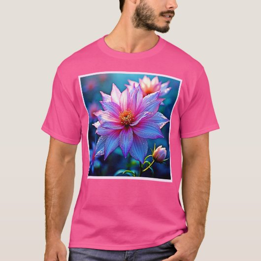 T-shirt Oeuvre d'art en fleurs éthérées (Devant)