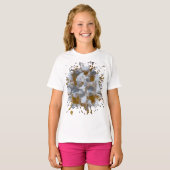 T-shirt œuvre d'art faite main (Devant entier)