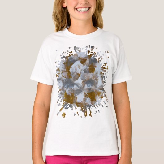T-shirt œuvre d'art faite main (Devant)