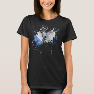 T-shirt Œuvre d'art faite main - Danse avec la lune