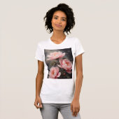 T-shirt Œuvre d'art florale Pivoine (Devant entier)