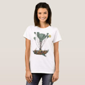 T-shirt Œuvre d'art représentant un dirigeable ancien (Devant entier)
