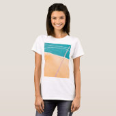 T-shirt Oeuvre de basket-ball cool (Devant entier)