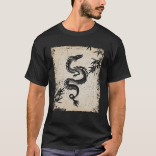 T-shirt OEuvre de dragon japonais Retro 5