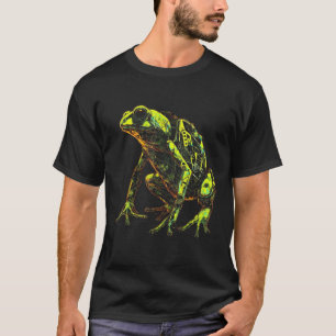 T-shirt Oeuvre de grenouille - Robot Imaginaire Art Animal