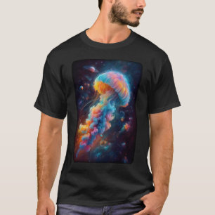 T-shirt Oeuvre de méduse cosmique