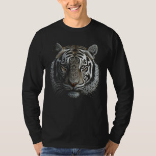 T-shirt Oeuvre de tigre blanc - Mandala Animal Art Tiger