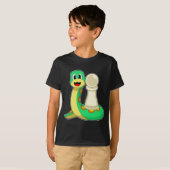 T-shirt OEuvre d'échecs Serpent de Paon Chess (Devant entier)