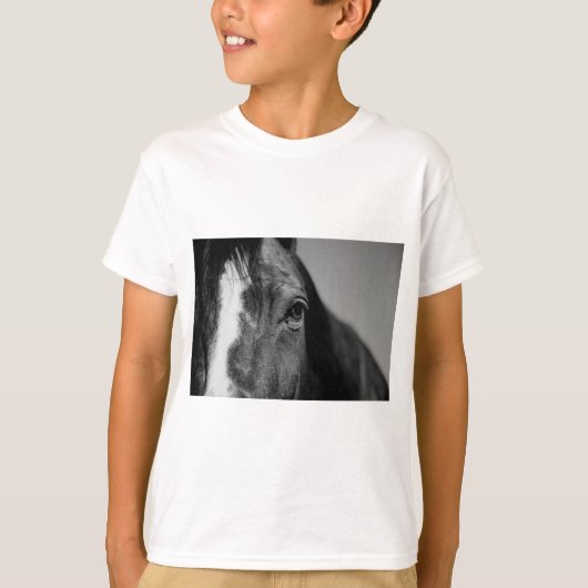 T-shirt OEuvre d'oeil noir blanc (Devant)
