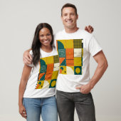 T-shirt OEuvre géométrique : conception de formes simples. (Unisexe)