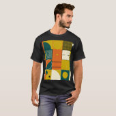 T-shirt OEuvre géométrique : conception de formes simples. (Devant entier)