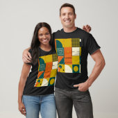 T-shirt OEuvre géométrique : conception de formes simples. (Unisexe)