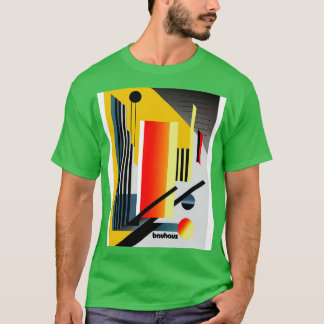 T-shirt OEuvre jaune et rouge du Bauhaus
