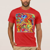 T-shirt Oeuvre Motif colorée (Devant)