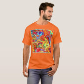 T-shirt Oeuvre Motif colorée (Devant entier)