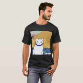 T-shirt Oeuvre originale japonaise Ukiyo-e Cat (Devant entier)