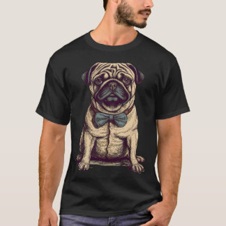T-shirt oeuvres d'art Chien vintage chef-d'œuvre - Élégant