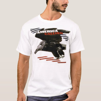 T-shirt Œuvres d'art patriotiques vintage - L'Amérique app