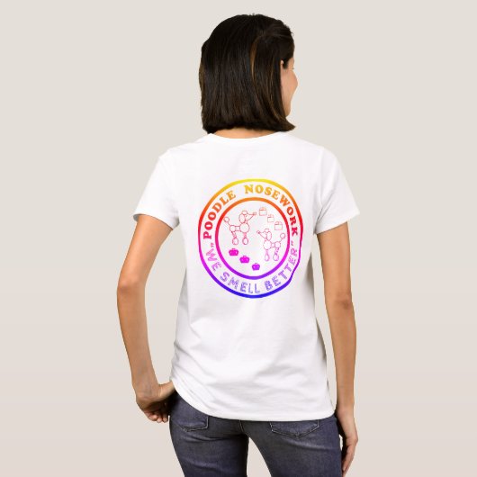 T-shirt "OEuvres De Poodle - Nous Sentons Mieux" (Dos entier)
