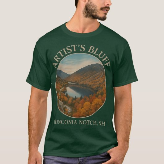 T-shirt of Artists Bluff Franconia Notch Fall Foliage New (Devant)