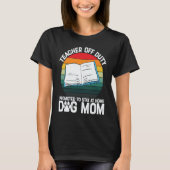 T-shirt Off Duty Teacher School Grade Work  Graphic Plus S (Devant)