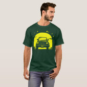 T-shirt Off Road Adventure Sport Retro girl (Devant entier)