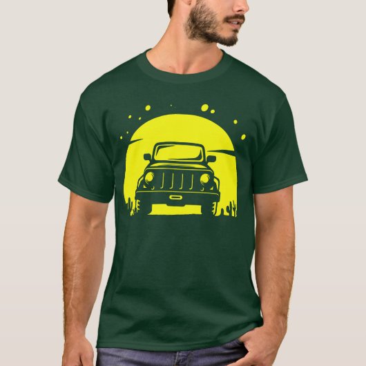 T-shirt Off Road Adventure Sport Retro girl (Devant)