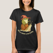 T-shirt Off To Cause A Kerfuffle Funny Cowboy Frog Meme (Devant)