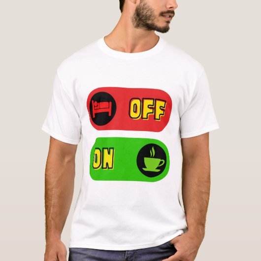 T-shirt Off to Dreamland, On to Time", Dormir détendu (Devant)