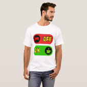 T-shirt Off to Dreamland, On to Time", Dormir détendu (Devant entier)