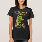 T-shirt Off To Praise The Lord Frog Christian (Devant)