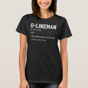 T-shirt Offensive O Lineman Définition Football Gridiron