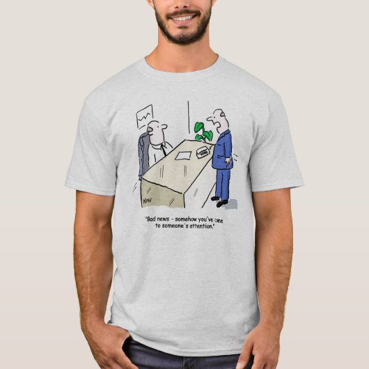 T-shirt Office Worker est remarqué par une personne (Devant)
