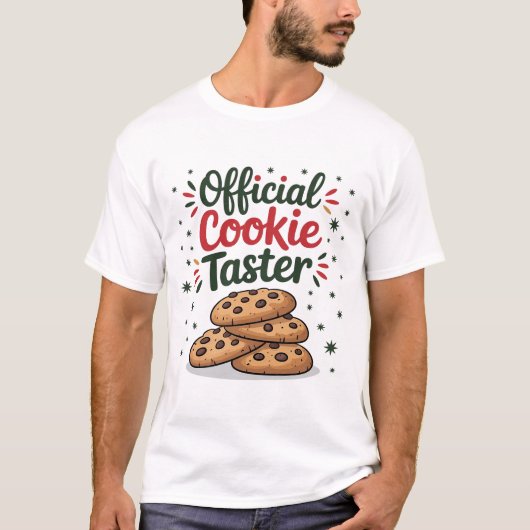 T-shirt Official Cookie Taster Christmas Baking Holiday (Devant)