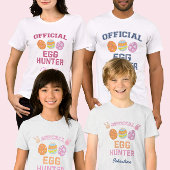 T-shirt Official Egg Hunter Custom Name Easter Men