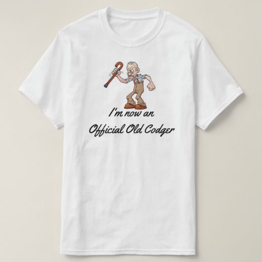T-shirt "Official Old Codger" (Design devant)