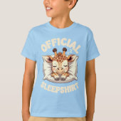 T-shirt Official Sleepshirt Cute Sleeping Giraffe (Devant)