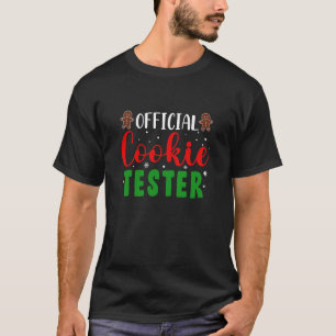 T-shirt Officiel Cookie Tester Christmas Baking Team Cadea