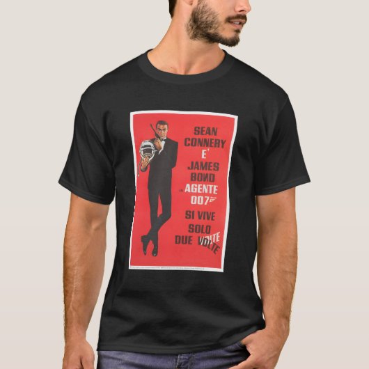 T-shirt Officiel James Bond 007 Vous Ne Vivez Que Deux Foi (Devant)