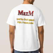 T-shirt officiel MaxM masculin (Dos)