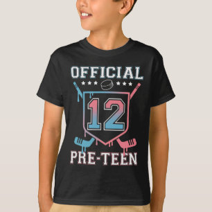 T-shirt Officiel pré-adolescent 12e anniversaire Hockey Dr