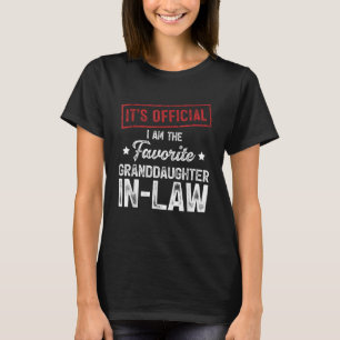 T-shirt Officielle Je suis la petite-fille préférée
