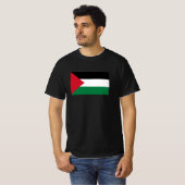 T-shirt officiellement le drapeau de l'État de Palestine (Devant entier)