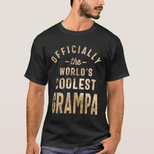 T-shirt Officiellement le Grampa le plus frais du monde -